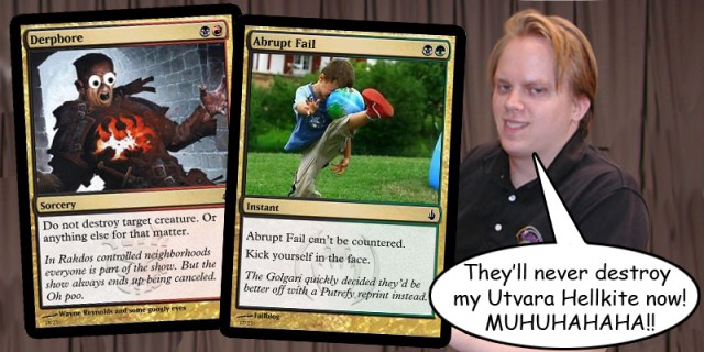 08 Ken Nagle Return to Ravnica Dreadbore Abrupt Decay Utvara Hellkite Design