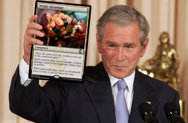 george w and his new bomb